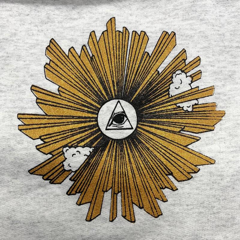 Auge Der Vorsehung Gold Print Sweatshirt Auge Der Vorsehung Gold Print Sweatshirt von purgatoryltd