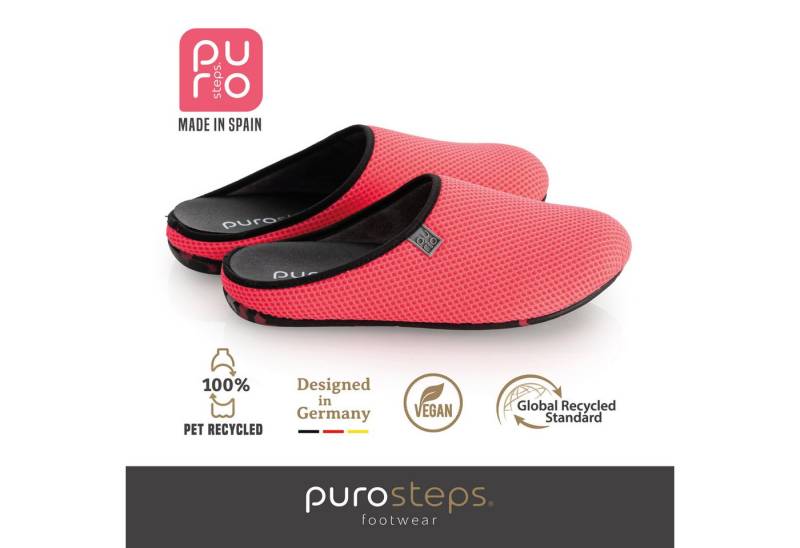 purosteps Casa-Eco Hausschuh Hergestellt aus recycelten PET Flaschen, Handgefertigt, Naturkautschuk von purosteps