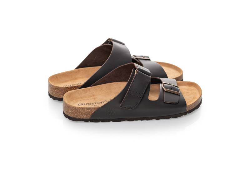 purosteps Vigo-Eco 17586-dunkel braun Sandale Echtes Leder, Natur Materialien, Komfortables Fußbett, Made in Spain purosteps Vigo-Eco 17586-dunkel braun Sandale Echtes Leder, Natur Materialien, Komfortables Fußbett, Made in Spain von purosteps