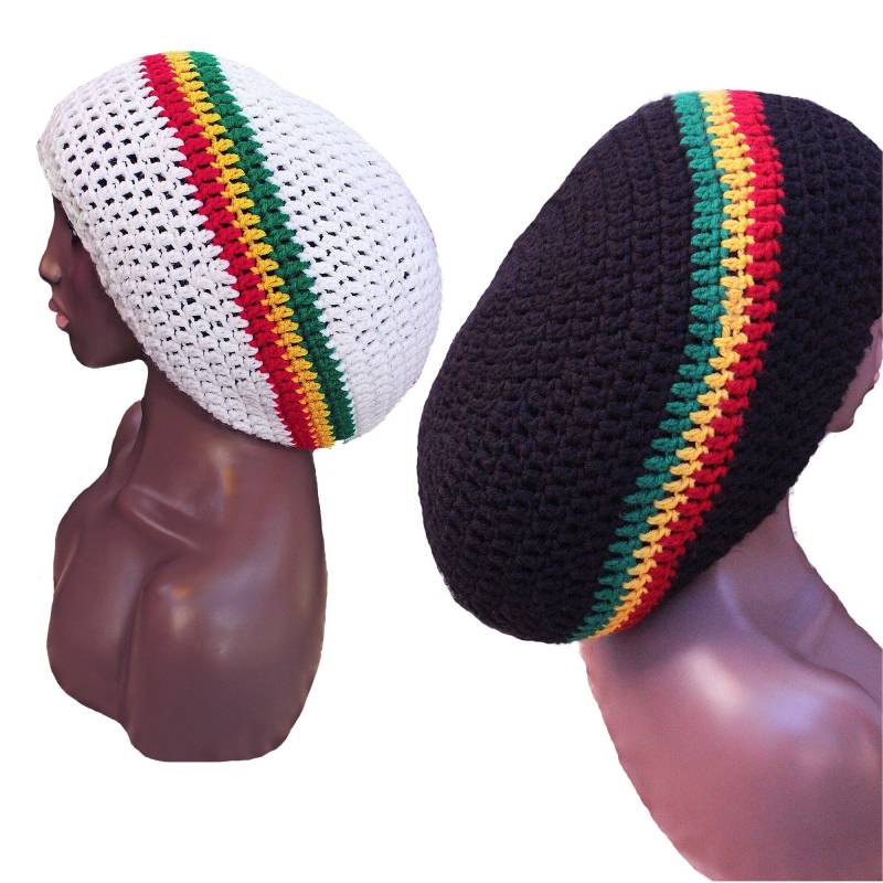 Dome Rasta Tam /Unisex Herren Damen/Satinrand Und Gefütterte Optionen Groß Bis Extra L Xl Dread Loc Accessoires Hut Für Dreadlocks von purplepartydesigns