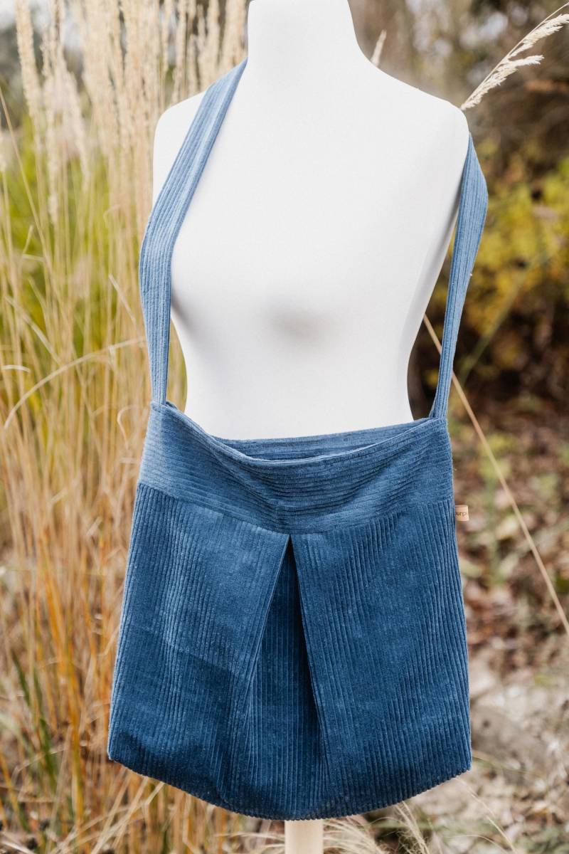 Cordtasche Petrol, Crossbody Oder Schultertasche Cordtasche Petrol, Crossbody Oder Schultertasche von purpurlotti