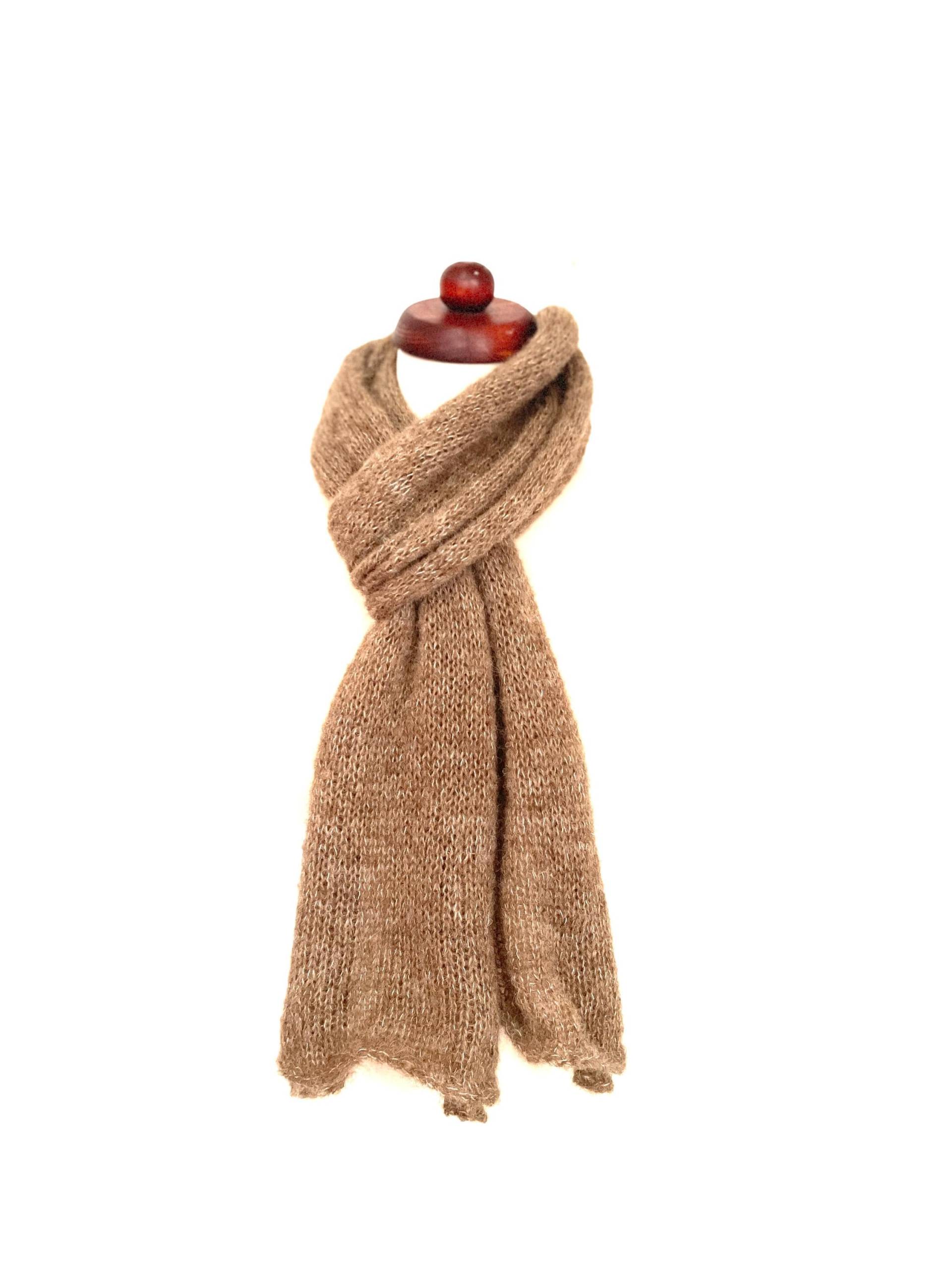 strickschal, Schalwinterschalgestrickt Für Sie&ihnmänner, Damen Einheitsgröße Grobstrick Decke, Beige, Schulterwärmeralpaka/Seide40 X 180 cm von purpurnaddel