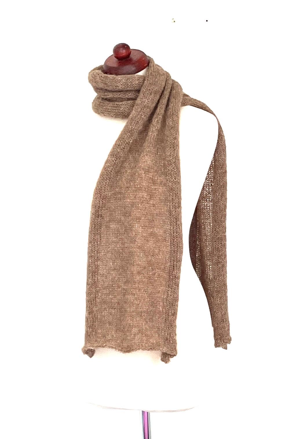 strickschal, Schalwinterschalgestrickt Für Sie&ihnmänner, Damen Einheitsgröße Grobstrick Decke, Beige, Schulterwärmeralpaka/Seide40 X 180 cm von purpurnaddel