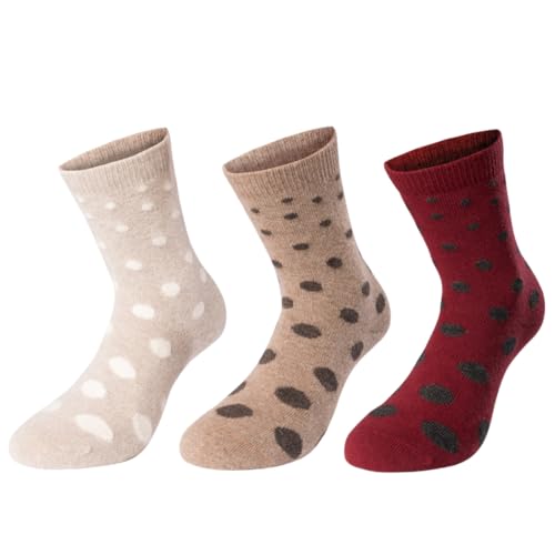 purrfull Warme Angora Wollsocken Damen Wintersocken Frauen Wandersocken Für Damen Wollsocken One Size Angora Blend Damensocken (POIS Box A) von purrfull