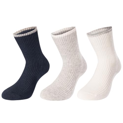 purrfull Warme Angora Wollsocken Damen Wintersocken Frauen Wandersocken Für Damen Wollsocken One Size Angora Blend Damensocken (POLSO Box D) von purrfull