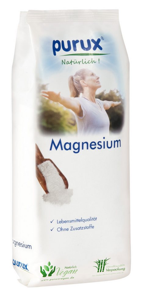 purux Badesalz Magnesiumchlorid 670gr MgCl2 Magnesium Lebensmittel Flakes, Magnesium trägt zur Erhaltung normaler Knochen bei von purux