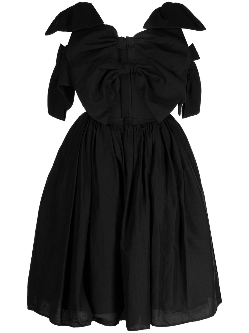 pushBUTTON Kleid mit Schleife - Schwarz von pushBUTTON