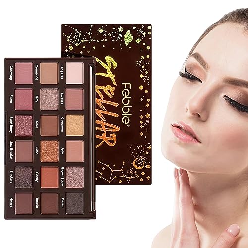 Glitzer-Lidschatten-Palette | Bunte Make-up-Palette mit 18 Farben,Wasserfeste Schönheits-Glitzer-Palette, Kosmetik für Party, Alltag Puzzlegame von puzzlegame