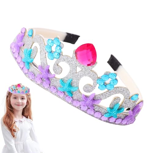 Haarband mit Prinzessinnenkrone für Kinder - Glitzernde Prinzessinnen-Stirnbänder Universelle Mädchen-Tiaras | Party-Kopfbedeckungen für Kinder für Geburtstagsfeier, Halloween, Theater, Puzzlegame von puzzlegame