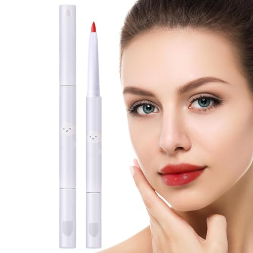 Lippenpinsel für Lippenstift | Doppelseitiger wasserfester Lipliner mit Pinsel | Damen-Alltagskosmetik für Bars, Shows, Zuhause, Salon, Party, Hochzeit Puzzlegame von puzzlegame