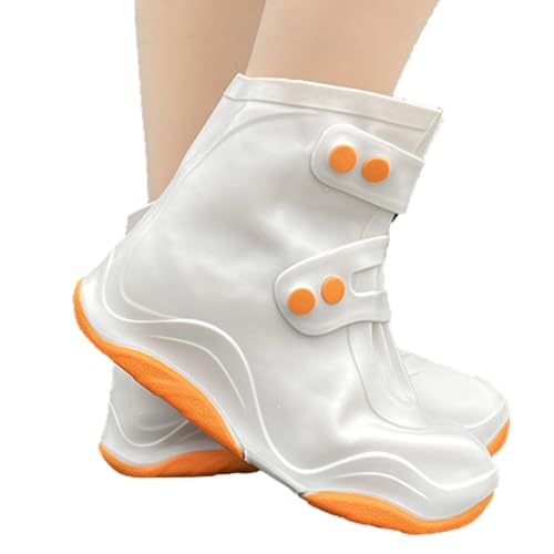 Regenüberschuhe - Regenfeste Stiefel - Einfach zu handhabende, rutschfeste, doppelschichtige Sohle, robuste, dicke Regenüberschuhe für Männer, Frauen und Kinder Puzzlegame von puzzlegame