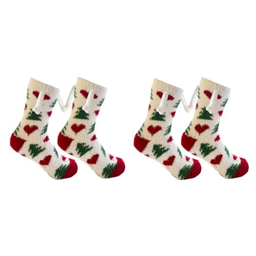 Socken Mit Magnetarmen | Weihnachts Socken Mit Magnetischen Händen | 2/5 Paar Lustige Magnetische Socken Händchen Halten | Neuartige Magnetische Socken Besondere Geschenke Für Frauen Und Männer von puzzlegame