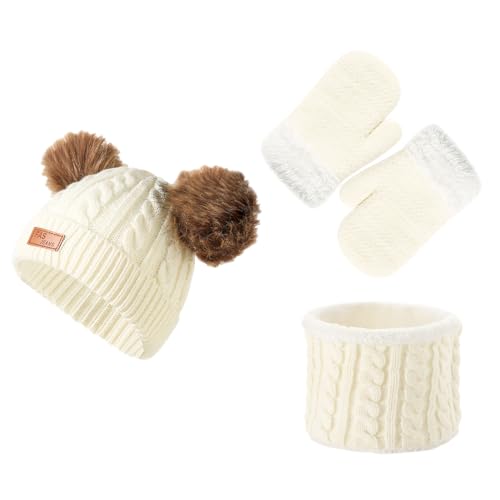 Winter-Schalanzug für Kinder, Mütze, Schal, Handschuhe, Set für Kinder - Winterschal-Anzug für Jungen,Weicher und atmungsaktiver Kinder-Winterschal-Anzug für Kinder, Jungen und Mädchen von Puzzlegame von puzzlegame