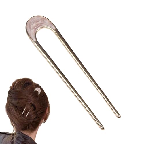 puzzlegame Retro-U-förmige Haarnadeln, Metall-U-förmige Haarnadeln - Kurze Scheibenzubehör Haarstäbe - Metall-Mädchenfrisur-Accessoires für Frauen, Mädchen, Männer, alle Altersgruppen von puzzlegame