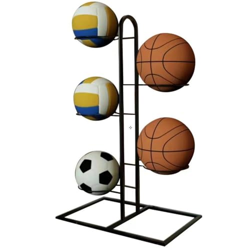 puzzlegame Vertikaler Ballständer, Sportball-Organizer - Vertikale Garagen-Ballaufbewahrung mit 5 Ebenen,Basketballständer, Sportball-Organizer, multifunktionaler Basketball-Halter, Organizer-Ständer von puzzlegame