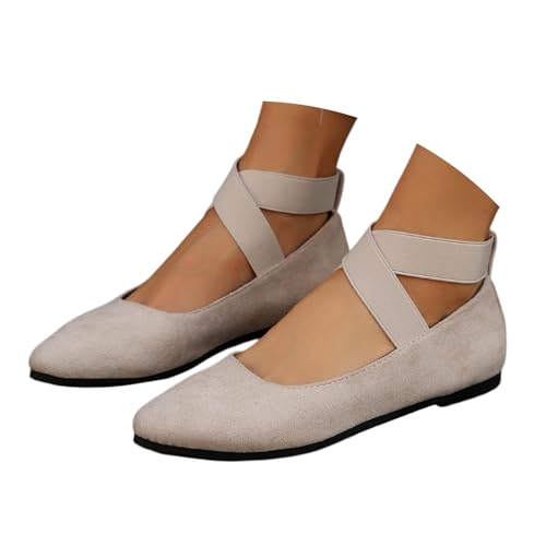 Balerinaschuhe Damen Schuhe Flache Bequeme Freizeit Pumps Schuhe Orthopädische Sommer Passform Weich und Bequem Weiches Loafer Leichte Elegant Ballerinas Schlupfschuhe Bequem Komfort von pvucpot