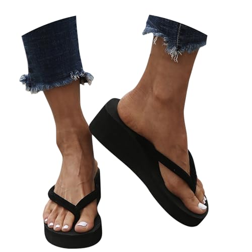 Damen Flip Flops Zehentrenner Plattform Sandalen Hausschuhe Plateau Strandschuhe Keilabsatz Freizeitschuhe Peep Toe Sommerschuhe Wedges Strass Schuhe Komfort Damen Flip Flops Zehentrenner Plattform Sandalen Hausschuhe Plateau Strandschuhe Keilabsatz Freizeitschuhe Peep Toe Sommerschuhe Wedges Strass Schuhe Komfort von pvucpot
