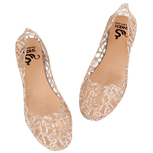 Damen Hohl Flach Gelee Sandalen Bird-Nest Ballett Weich Plastik Schuh Basic Damen Hohl Flach Gelee Sandalen Bird-Nest Ballett Weich Plastik Schuh Basic von pvucpot