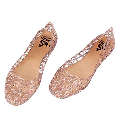 Damen Hohl Flach Gelee Sandalen Bird-Nest Ballett Weich Plastik Schuh Basic Damen Hohl Flach Gelee Sandalen Bird-Nest Ballett Weich Plastik Schuh Basic von pvucpot