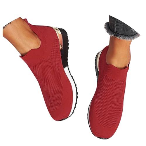 Damen Slip on Sneaker Frauen Gewebt Orthopädische Schuhe Atmungsaktiv Turnschuhe Leicht Laufschuhe Sportschuhe Bequeme Schlupfschuhe Walkingschuhe Arch Support Schuhe Komfort Damen Slip on Sneaker Frauen Gewebt Orthopädische Schuhe Atmungsaktiv Turnschuhe Leicht Laufschuhe Sportschuhe Bequeme Schlupfschuhe Walkingschuhe Arch Support Schuhe Komfort von pvucpot