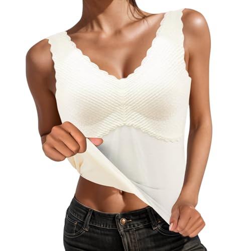 Damen Unterhemd Shapewear Bauchweg Hemd Formende Oberteile BH Tank Tops Hemdchen Spitze Westenoberteil Vests Shaping Bauch Weg Shirts Body Shaper von pvucpot