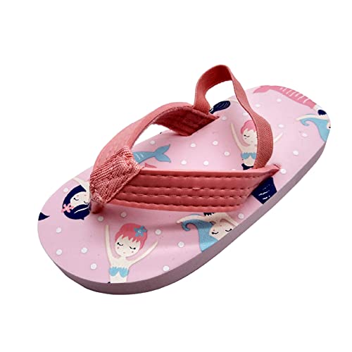 Flip Flops für Kinder, Zehentrenner Kinder Flip Flop, Weich Rutschfeste Zehensandalen Kinder, Sommer Badelatschen Kleinkind mit Rückenband für Strand und Schwimmen Mädchen Jungen Sandalen Sandalen von pvucpot