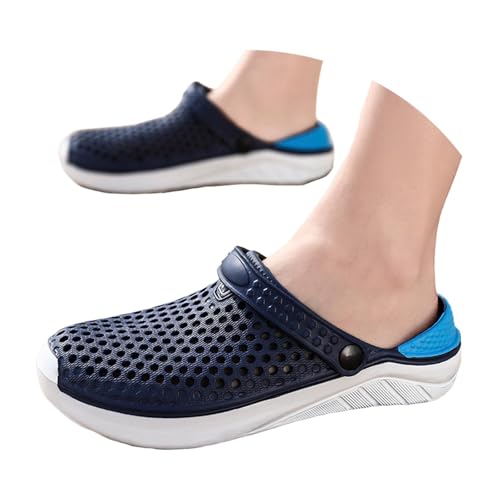 Gartenschuhe Herren, Clogs Herren Gummi Weite H Sandalen Sommerschuhe Garten Orthopädische Gartenclogs Pantoletten Weiche Leichte Hausschuhe Gummischuhe Basic von pvucpot