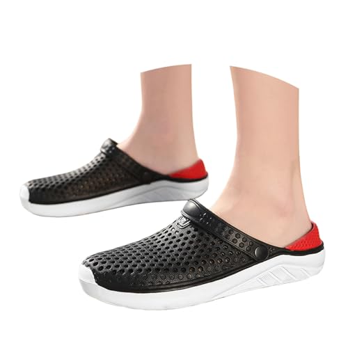 Gartenschuhe Herren, Clogs Herren Gummi Weite H Sandalen Sommerschuhe Garten Orthopädische Gartenclogs Pantoletten Weiche Leichte Hausschuhe Gummischuhe Basic von pvucpot