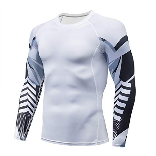Herren Rashguard mit Taschen uv Shirt Herren UPF 50+ Shirt Sun Protection Langarmshirt für Surfen Laufen Schwimmen Wandern Lässig von pvucpot