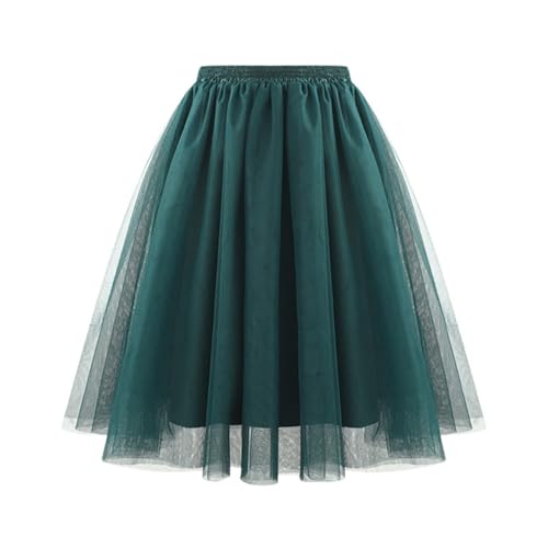 Tüllrock Damen Petticoat Unterrock Rock 50er Vintage Ballet Blase Tanzrock Tanzkleid Ballkleid Kurz Retro Tütü Rock Tutu Röcke Kleid Ballett Petticoat Ballett von pvucpot