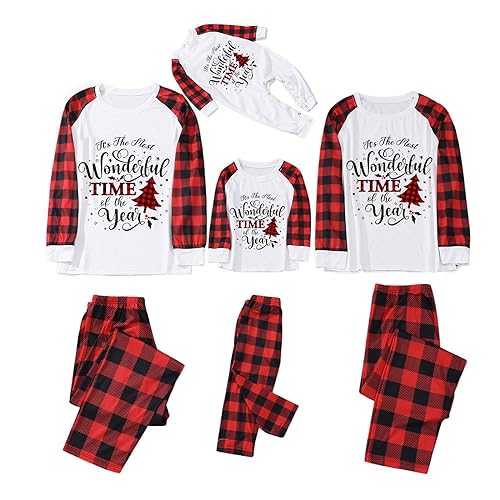Familie Schlafanzug Cartoon Hirsch Pyjama Weihnachten Baby Kinder Mama Papa Xmas Hausanzug Partnerlook Herren von pvucpot