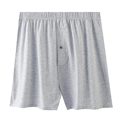 pvucpot Herren Schlafanzughose Schlafshorts Kurz Hosen Sommerhose Baumwolle Freizeithose Schlafhose für Männer Pyjamahose von pvucpot
