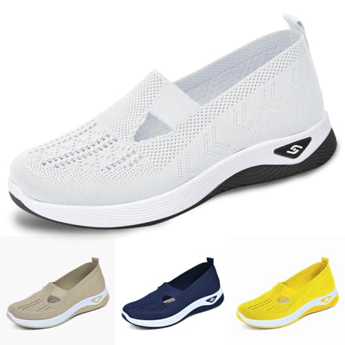 pvucpot Orthopädische Schuhe Damen Weiss Weite H Walkingschuhe Vermascht Sommer Leicht Sneaker Atmungsaktiv Memory Schaum Krankenschwester Sommerschuhe Turnschuhe Basic pvucpot Orthopädische Schuhe Damen Weiss Weite H Walkingschuhe Vermascht Sommer Leicht Sneaker Atmungsaktiv Memory Schaum Krankenschwester Sommerschuhe Turnschuhe Basic von pvucpot