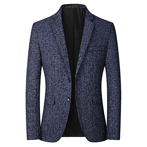 pvucpot Sakko Herren Regular Fit Klassisch Blazer Tweed Anzugjacke Wolle für Hochzeitsfeier Anzugjacke von pvucpot