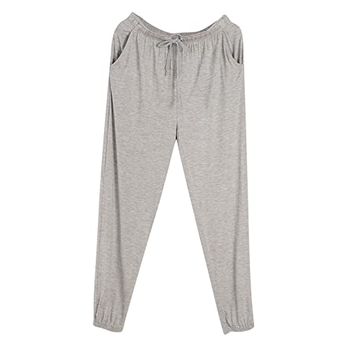 pvucpot Schlafanzughose Herren Lang mit Bündchen Einfarbige Pyjamahose für Männer Schlafhose Haushose Freizeithose mit Knopfleiste Pyjamahose pvucpot Schlafanzughose Herren Lang mit Bündchen Einfarbige Pyjamahose für Männer Schlafhose Haushose Freizeithose mit Knopfleiste Pyjamahose von pvucpot