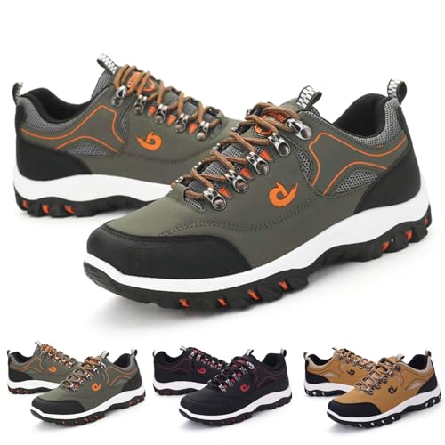 pvucpot Wanderschuhe Herren Wasserdicht Leichte Trekkingschuhe Herren Outdoor rutschfeste Abriebfest Knöchel Bergschuhe, Lauf Sneaker Größe Basic von pvucpot