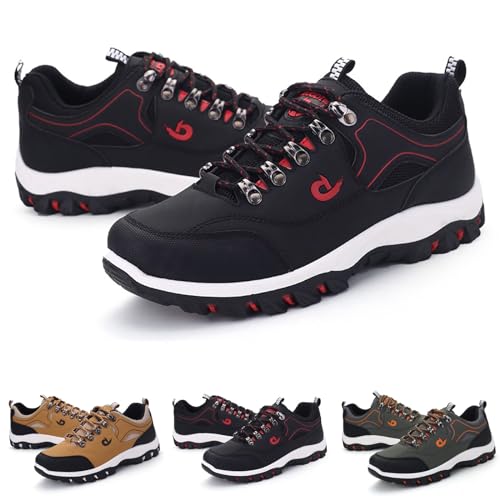 pvucpot Wanderschuhe Herren Wasserdicht Leichte Trekkingschuhe Herren Outdoor rutschfeste Abriebfest Knöchel Bergschuhe, Lauf Sneaker Größe Basic von pvucpot
