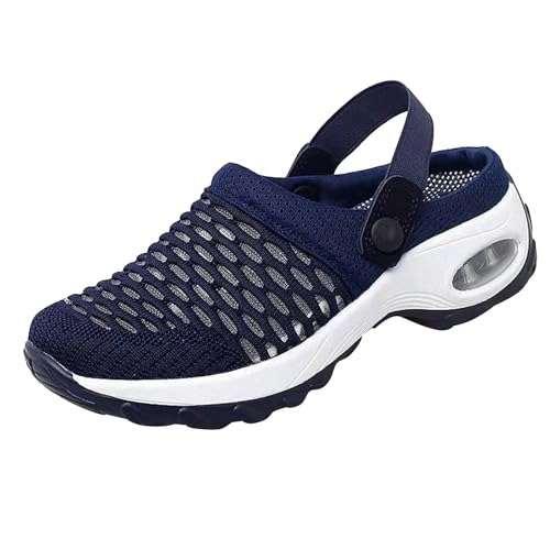 Orthopädische Schuhe Damen Air Cushion Slip On Sneakers Sandalen mit Fussbett Hausschuhe Walking Diabetic Shoes Turnschuhe Freizeit Mesh Atmungsaktiv Sportschuhe Schlupfschuhe Frauen von pxjsdwe