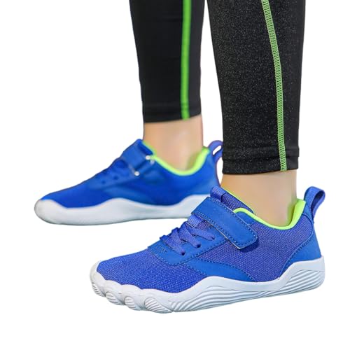 barfußschuhe kinder gr 24, Unisex Kinder Barfussschuhe Breite Junge Mädchen Barfußschuhe Atmungsaktiv Leicht Laufschuhe Weich Rutschfest Wanderschuhe Sneaker Outdoor Sportschuhe mit Klettverschluss 38 von pxjsdwe