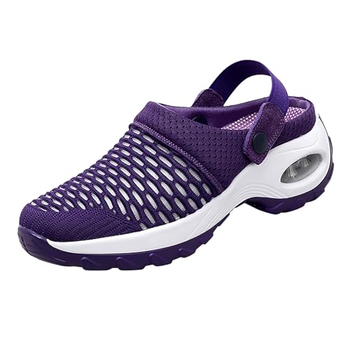 gesundheitsschuhe damen mit fußbett, Orthopädische Schuhe Damen Air Cushion Slip On Walking Orthopedic Diabetic Walking Shoes Freizeit Mesh Atmungsaktiv Sandals Hausschuhe Rutschfest Gesundheitsschuhe von pxjsdwe