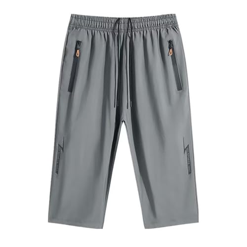 kurze hosen männer, Kurze Hosen Herren Leicht Baumwolle Kurze Hosen 3/4 Hose Sommer mit Taschen Sommerhose Sporthose Stretch Bermuda Shorts Freizeithose Große Größen Baggy Jogginghose Herrenshorts von pxjsdwe
