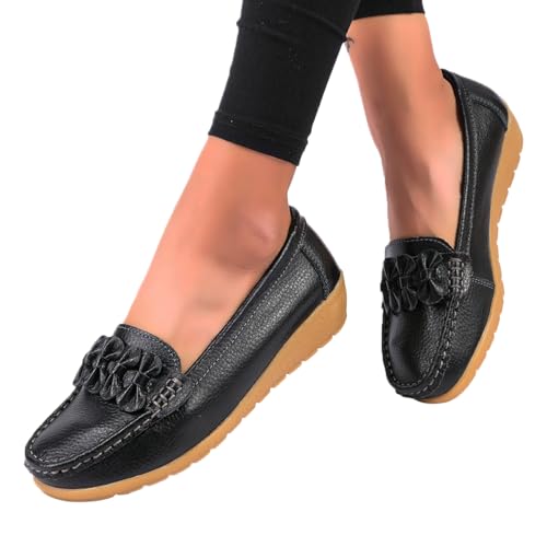 mokassins damen beige, Mokassins Damen Bequeme Lässige Loafer Flache Schuhe Sommer Slip On Freizeitschuhe Leder Runde Zehe Quasten Halbschuhe Ballerinas Elegant Leicht Wanderschuhe Slippers 40 von pxjsdwe