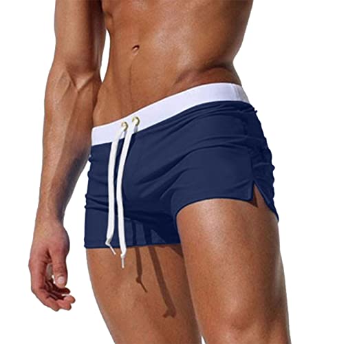 pxjsdwe Badehose Herren XXXL 3XL, Schwimmhose Herren Sport Atmungsaktiv Kurz Badehose Freizeit Schnelltrocknend Bademode Badeshorts mit Taschen Trainingsshorts Elastisch Strandhose Boardshorts von pxjsdwe