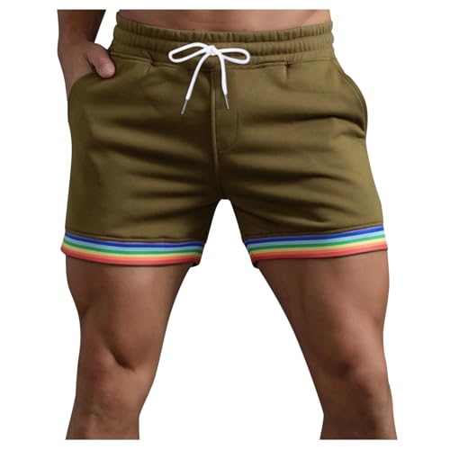 pxjsdwe Badehose Herren eng lang, Schwimmhose Herren Schnelltrocknend Sport Badeshorts Strandhose Atmungsaktiv Kurz Bademode Leicht Boardshorts mit Taschen Freizeit Badehose Trainingsshorts von pxjsdwe