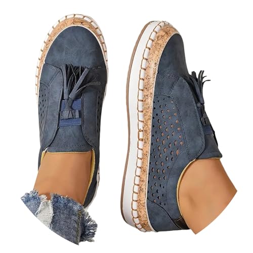 pxjsdwe Orthopädische Schuhe Damen Leicht Plateau Sneaker Weiss Mesh Atmungsaktiv Freizeitschuhe Sportschuhe Quasten Mode Bequeme Loafer Sommerschuhe Breite Füße rutschfest Turnschuhe Barfußschuhe pxjsdwe Orthopädische Schuhe Damen Leicht Plateau Sneaker Weiss Mesh Atmungsaktiv Freizeitschuhe Sportschuhe Quasten Mode Bequeme Loafer Sommerschuhe Breite Füße rutschfest Turnschuhe Barfußschuhe von pxjsdwe