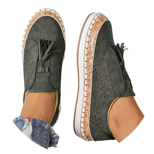 pxjsdwe Orthopädische Schuhe Damen Leicht Plateau Sneaker Weiss Mesh Atmungsaktiv Freizeitschuhe Sportschuhe Quasten Mode Bequeme Loafer Sommerschuhe Breite Füße rutschfest Turnschuhe Barfußschuhe pxjsdwe Orthopädische Schuhe Damen Leicht Plateau Sneaker Weiss Mesh Atmungsaktiv Freizeitschuhe Sportschuhe Quasten Mode Bequeme Loafer Sommerschuhe Breite Füße rutschfest Turnschuhe Barfußschuhe von pxjsdwe