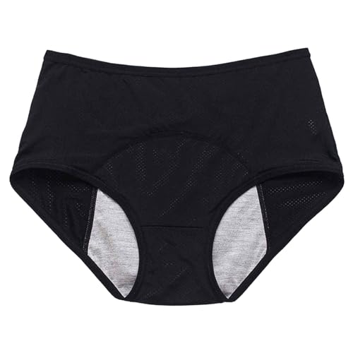 pxjsdwe Periodenunterschwäsche Starke Blutung Damen Baumwolle Stark High Waist 6er Pack Perioden Bademode Zum Schwimmen Bikini Perioden Unterwäsche Saugstark Inkontinenz Slip Menstruationsunterwäsche von pxjsdwe