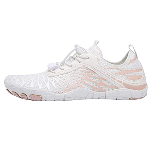 pxjsdwe Schuhe Damen Sport Atmungsaktiv Fitnessschuhe Traillaufschuhe Leicht Sommer Barfußschuhe Barfuss Schuhe Weich rutschfest Laufschuhe Barfussschuhe Schwarz Wasserfest Turnschuhe Sneaker von pxjsdwe