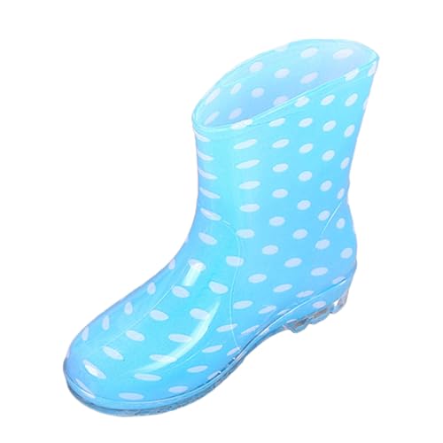 pxjsdwe gummistiefel damen 40, Gummistiefel Damen Halbhoch Wasserdicht Regenstiefel Outdoor Leicht Rutschfest Regenschuhe Gummistiefeletten Elegant Mode Rain Boots Bequem Atmungsaktiv Gartenschuhe 38 von pxjsdwe