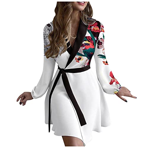 pxjsdwe satin bademantel, Kimono Damen Lang Traditioneller mit Gürtel Bademantel Nachthemd V-Ausschnitt Leichter Yukata Satin Nachtwäsche Morgenmantel Party Cosplay Loungewear von pxjsdwe